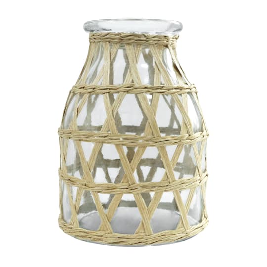 7&#x22; Glass Vase with Rattan Cover by Ashland&#xAE;